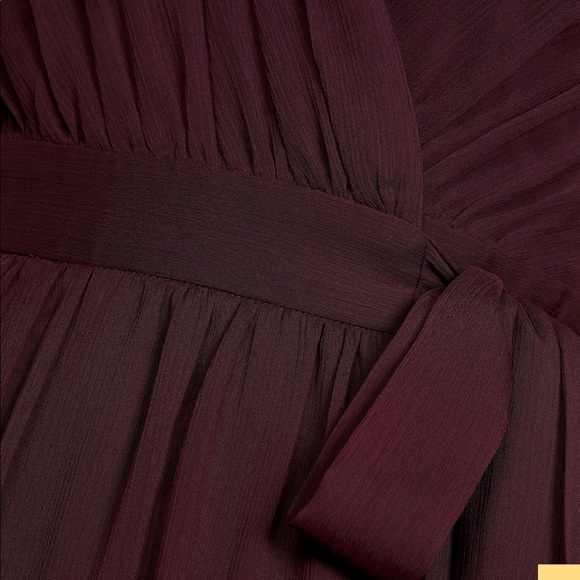 Lulus dark purple wrap dress size medium - Picture 6 of 6